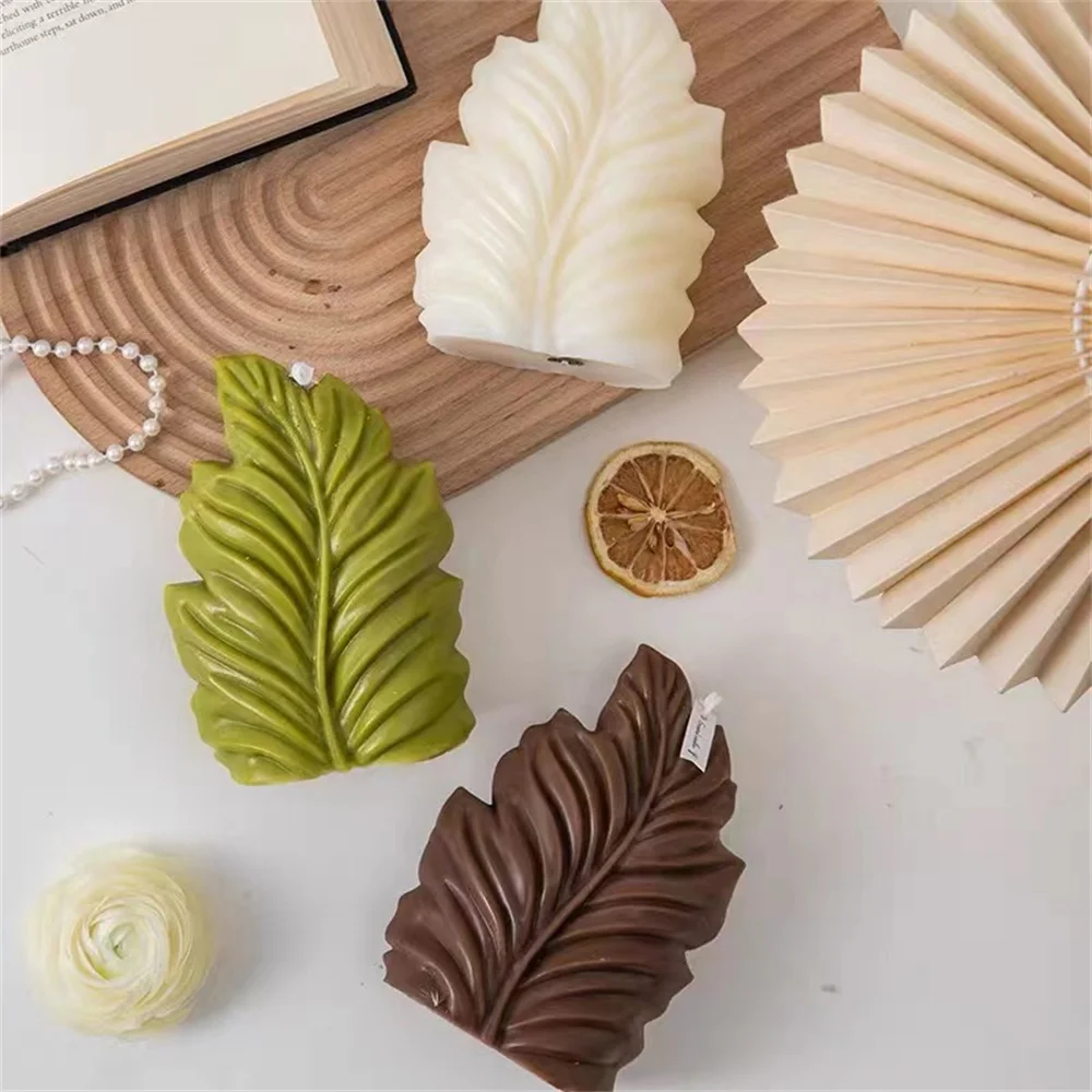 1PC Coral Leaf Silicone Mold DIY Shell Aromatherapy Candle Mold, Handmade Decorative Art Clay Crafts