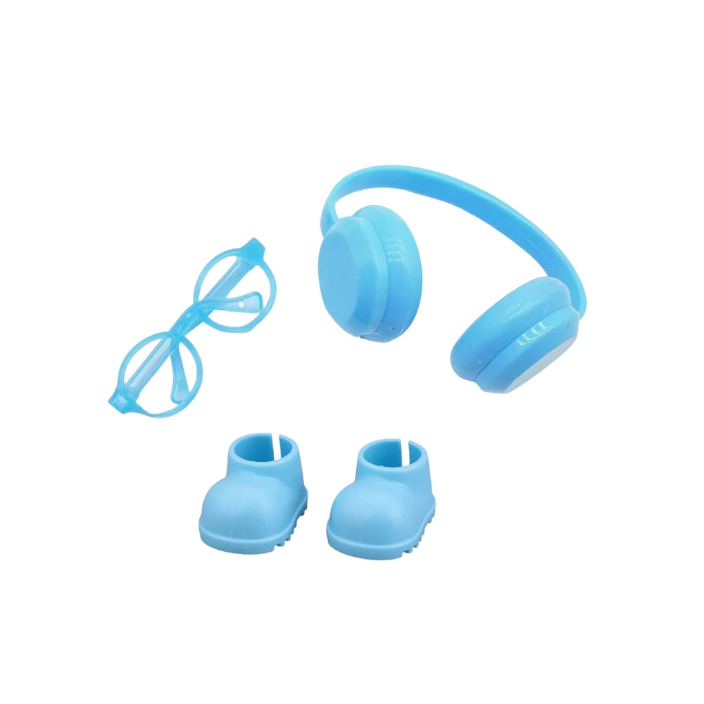 

For Labubu Doll Accessories Rain Boots Earphones Glasses For 17cm Labubu Doll Clothing Accessories Gifts