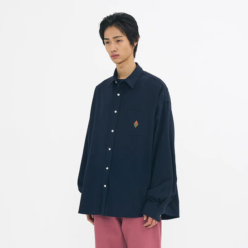 

Classic Ox Waed Pure Cotton Long Sve irt Casual Spring Summer Loose Fit irt Breathable Youthful Sle Button down