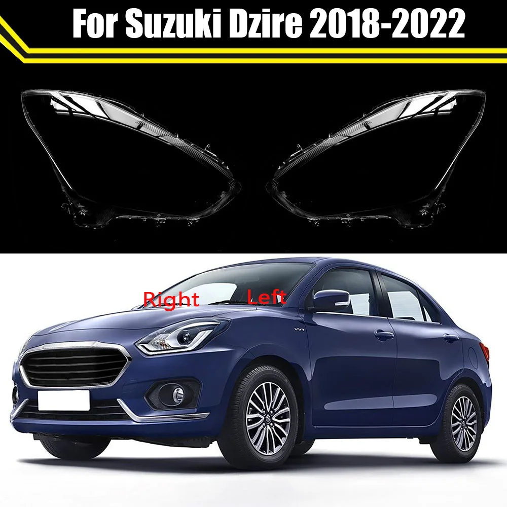 

For Suzuki Dzire 2018-2022 Car Front Headlight Glass Headlamp Transparent Lampshade Lamp Shell Lens Cover Clear Lampcover Caps