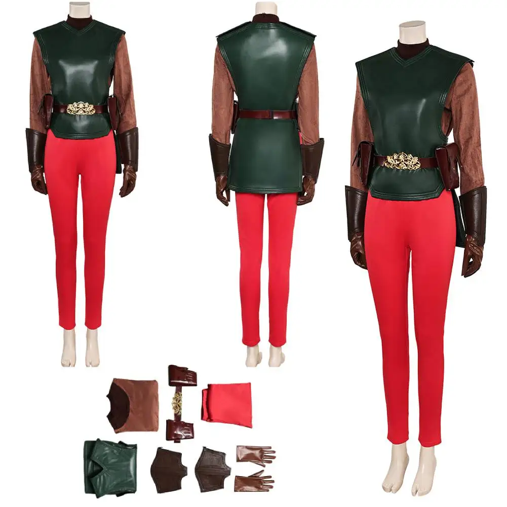 

Padme Cos Amidala Cosplay Pilot Clothing Costume Attack of the Clones Coruscant Outfits For Adult Women Halloween Carnival Suit