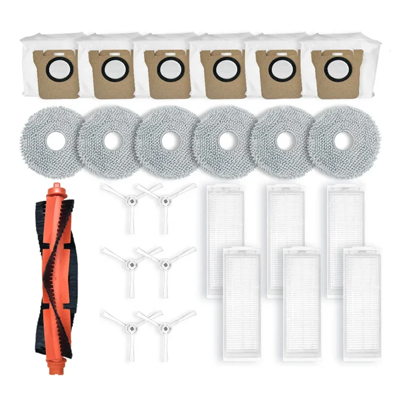 

Запасные части для Xiaomi M30 Pro: основная и боковые щетки, HEPA-фильтр, салфетка для влажной уборки, мешки для сбора пыли - A54Q