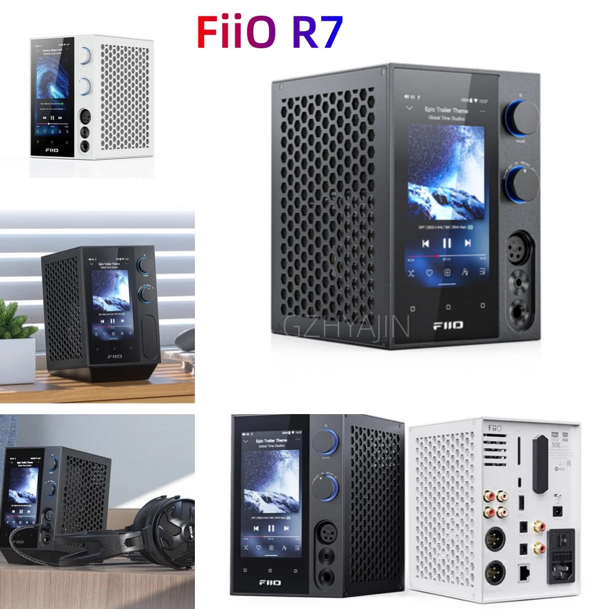 

FiiO/R7 desktop digital playback DSD decoding earbuds 4.4mm true balance desktop headphone power amplifier