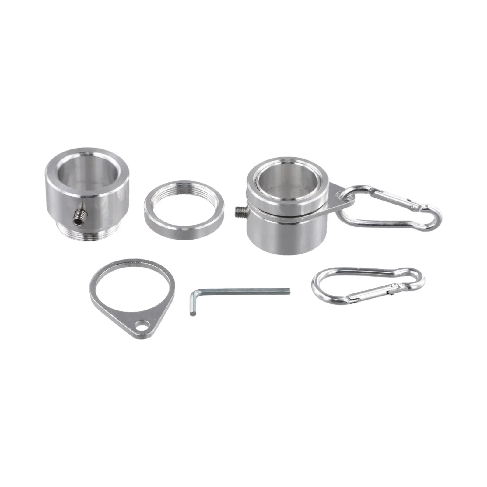 Flagpole Swivel Buckle 1 inch Size Made from Aluminum Alloy with Rotating Function for Garden Flagpoles Pack Contains 2 Pieces