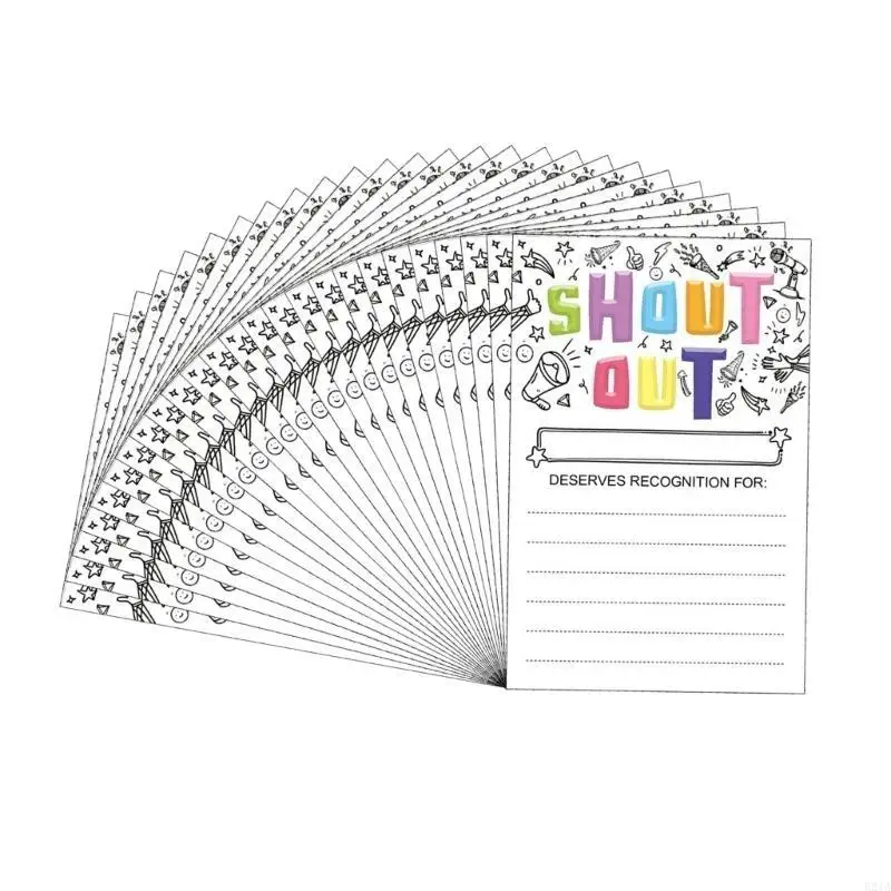 25 Counts Shout Out Cards Student Incentive Cards Appreciation Reward Card