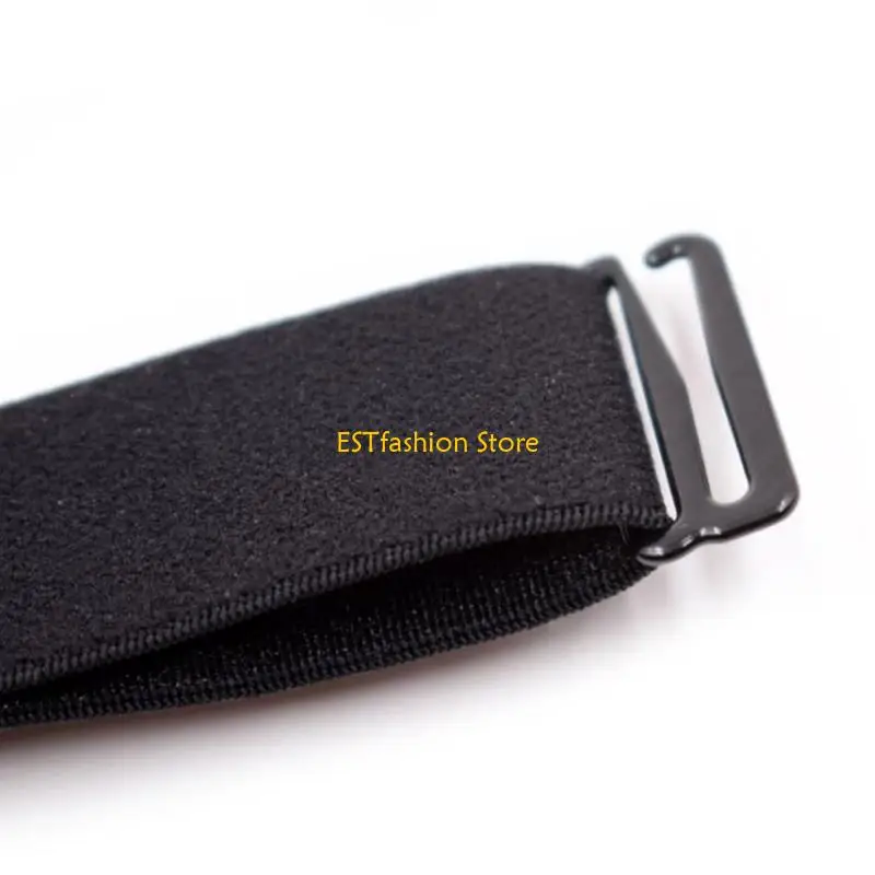 y5gc 2pcs/مجموعة قميص رجالي يبقى حمالات الساق المرنة المشابك قفل بلاستيكي غير انزلاق #2