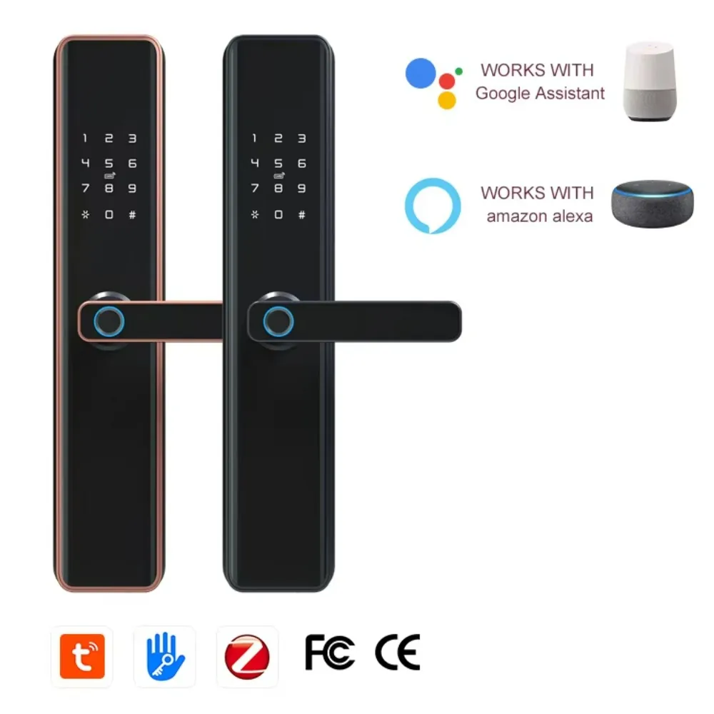 Security Biometric Electronic Lock Ttlock Smart Door Lock with Card Pass for Hotel