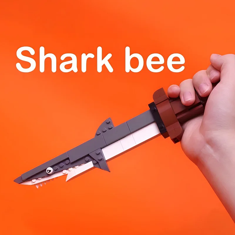 

New Shark Building Blocks Assembly Toys Funny Sand Sculpture Homophonic Terrier Shark Bee Boys and Girls Gifts