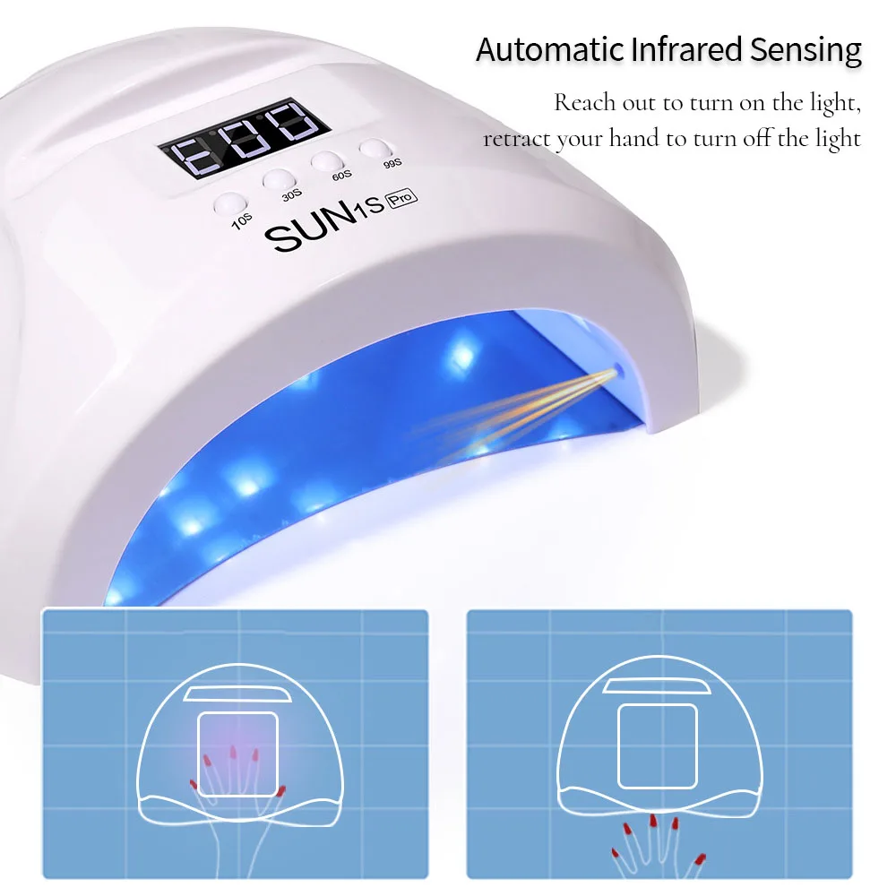 SUN 1s UV Nail Dryer Gel Polish Drying Lamp 48W LED 30 Beads Uv Led Lamp Nail Phototherapy Machine Tool Nail Art Machine