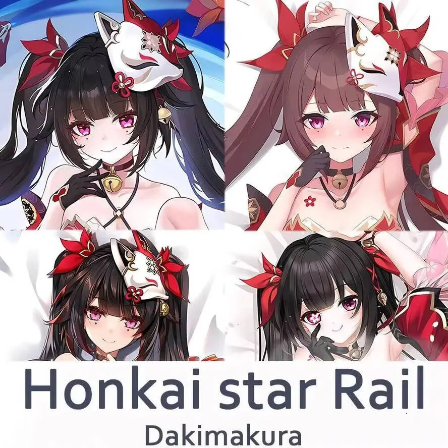 

Rail Honkai Sparkle Body Наволочка Чехол Star Dakimakura 2WAY Hing Аниме Подушка