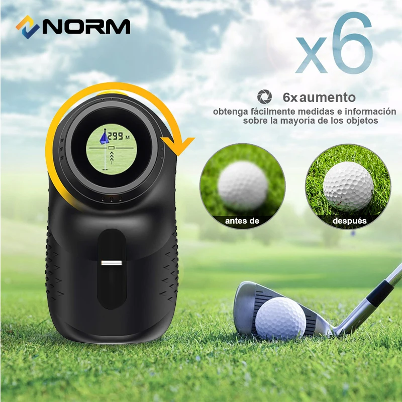 NORM Laser Rangefinder 500M 900M 1200M 1500M Laser Distance Meter for Golf Sport, Hunting, Survey