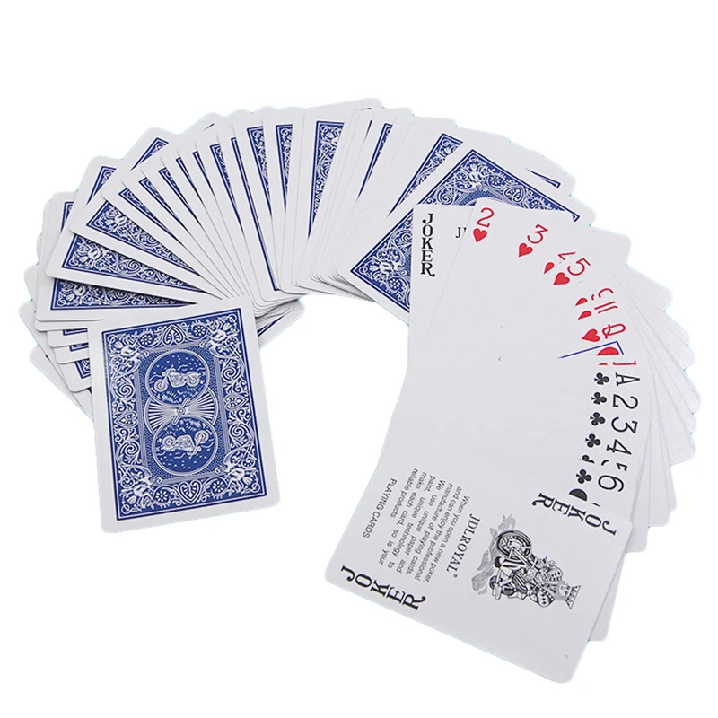 Jdlroyal pôquer vermelho/azul cartas de jogo regulares baralhos selados padrão truques mágicos pôquer jogando cartas truques mágicos