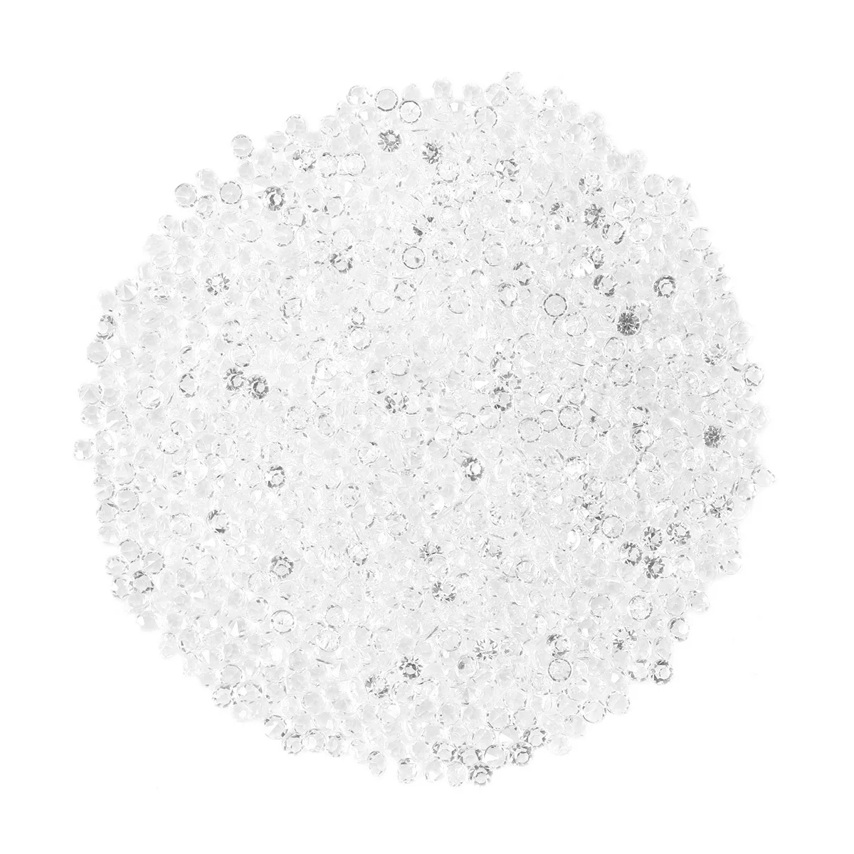 

1000pcs 3Mm Acrylic Rhinestone Transparent Craft Crystal For Diy Decoration Wedding Party Banquet Celebration Accessories Home