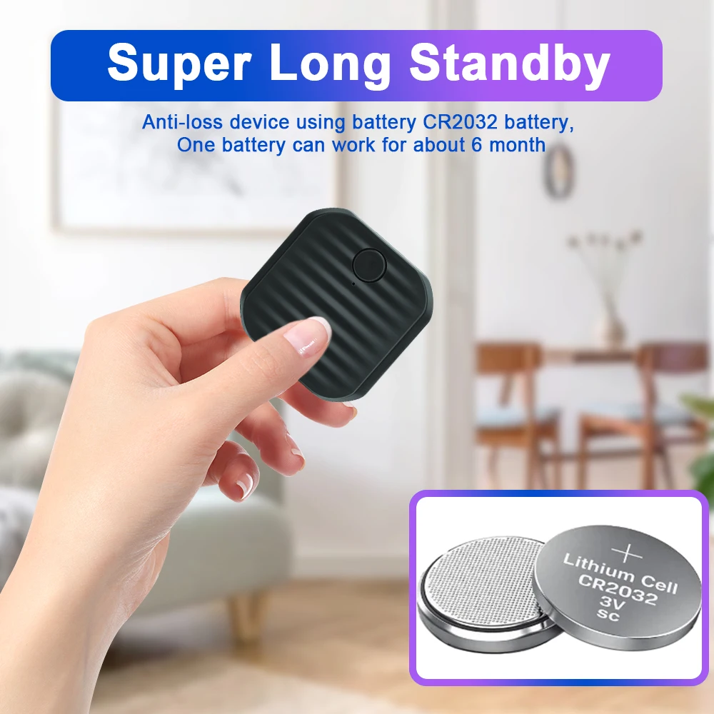 Tuya Bluetooth Smart Key Locator Mini GPS Tracker Wireless Positioning Wallet Two Way Search Anti-Lost Finder Alarm