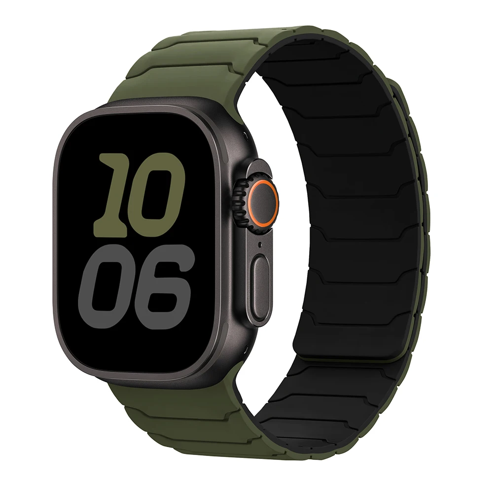 Magnetarmband für Apple Watch Band Ultra 2 3 49 mm 44 mm 40 mm 41 mm 46 mm 42 mm 45 mm 38 Silikonarmband IWatch Serie 11 9 8 SE 10