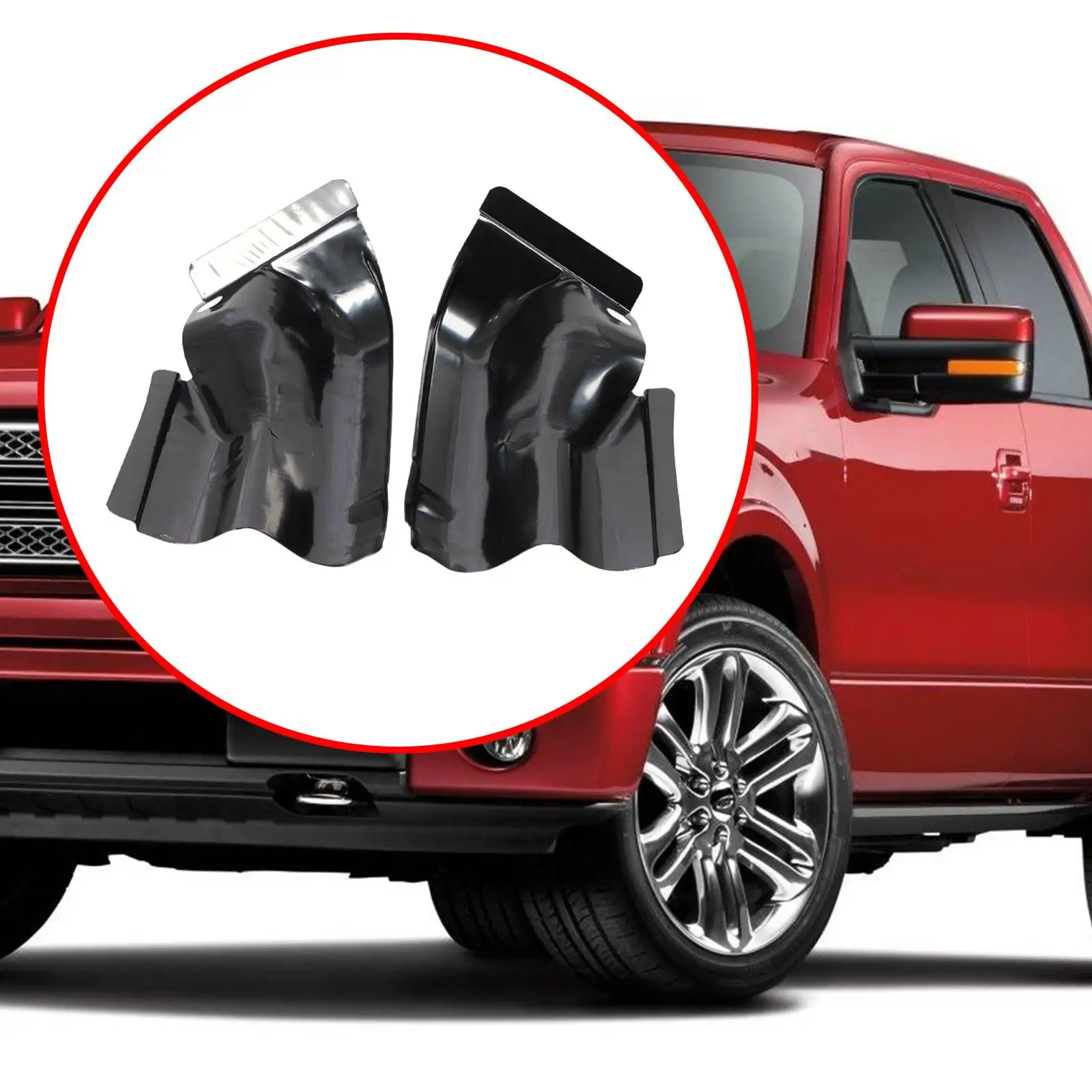 Pickup Truck Cab Corners Set Automobile Repairing Accessory Left and Right Sides Easy Installation for Ford F-150 4 Door