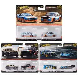 Original Hot Wheels Premium 1/64 Car Culture 2-PACK Volkswagen Fiat Metal Model Cars Model Diecast 1:64 Hotwheels HBL96 Case M