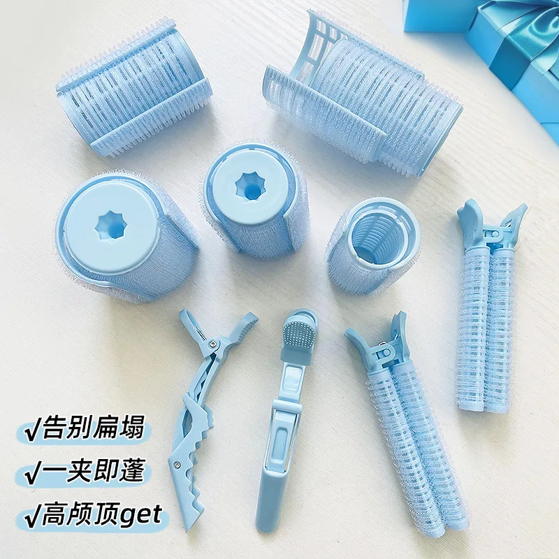 رقيق الانفجارات الطبيعية مكواة تجعيد طبقة مزدوجة موجة تشكيل أداة لتصفيف كسول جذر الشعر تكثيف المشبك تصفيف الشعر الأسطوانة