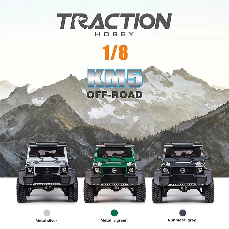 KM5 PRO 1/8 Babos G G550 control remoto coche eléctrico de escalada de metal bloqueo diferencial vehículo todoterreno de alta y baja velocidad
