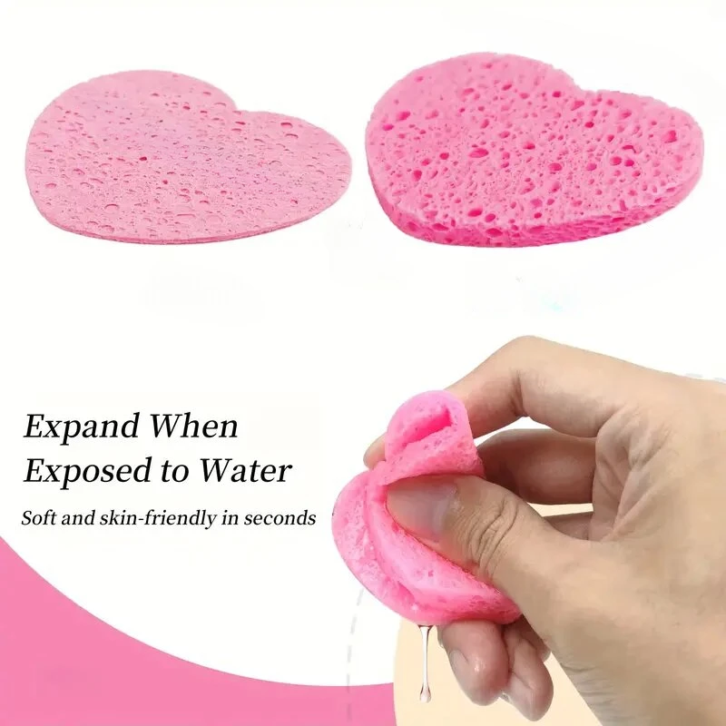 50/20/10/5PCS Facial Cleaning Sponge Pad Reusable Compression Water Absorption Soft Exfoliating Facial Mask SPA Makeup Remover