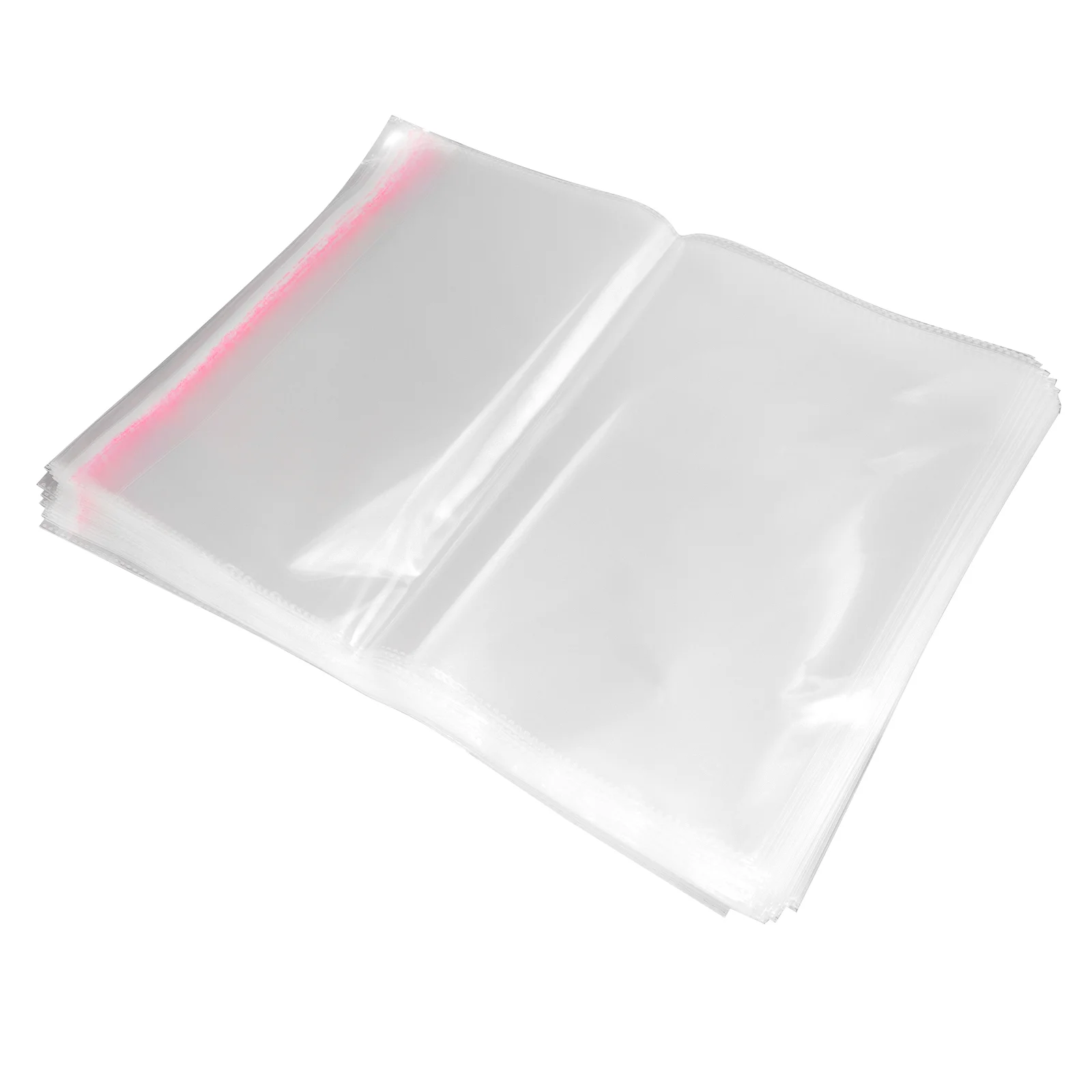 100pcs 30 * 40cm Clear Plastic Cello Bags Grip Peel & Seal Strong Packing Self Adhesive Cellophane Bag