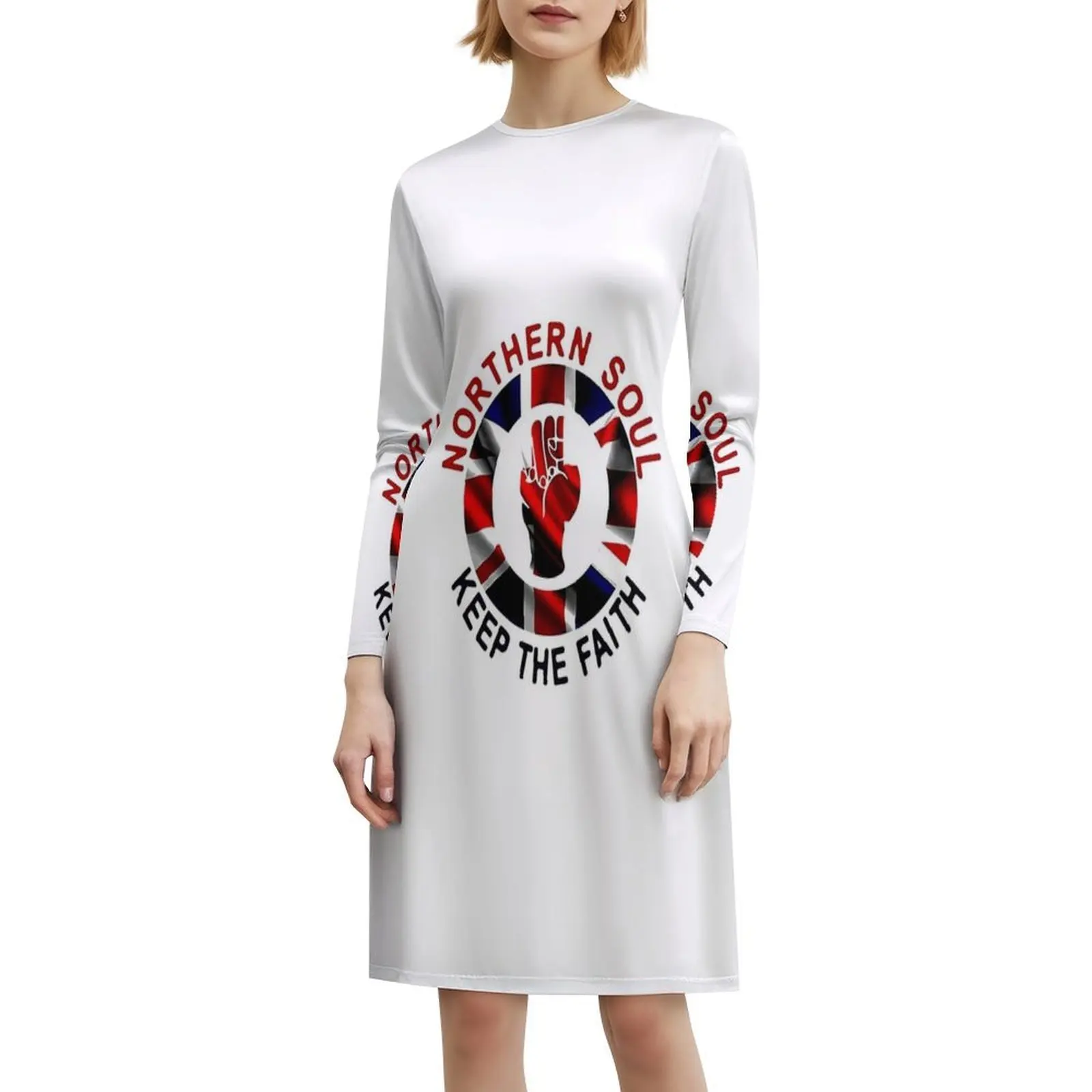 فستان Northern Sol النسائي الهيب هوب ملابس الشارع مطبوع عليه رسومات جرافيكية للحفلات والنوادي فستان Northern Soul للفتيات #6