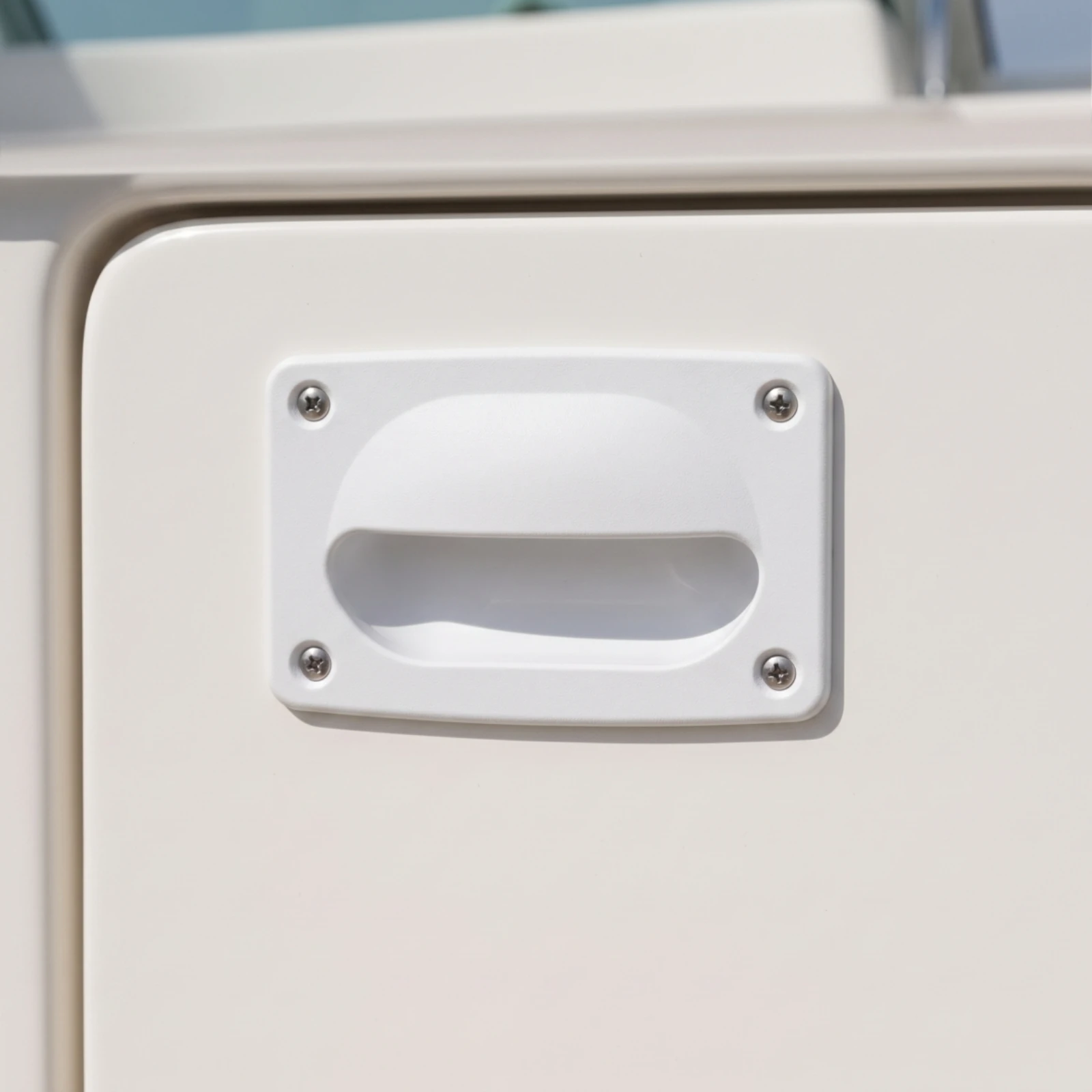 Recessed Pull Handle Compact Marine Hatch Handle Boat Hatch Pull Easy to Install Hardware Flat for Yacht Builders, Deck Lids view 2