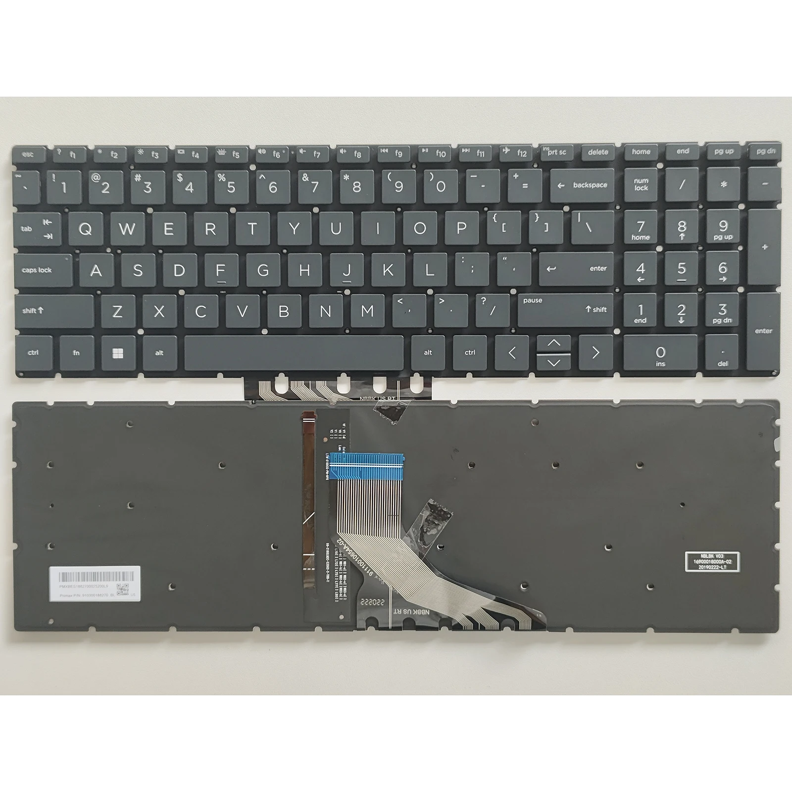 Laptop Keyboard for HP 15-DA 15-DB 15-CN 17-BY 250 255 G7 15-DK 15-df 15-dx 15-cn 15-cp 15-cr 17-cd 15-DA0002DX 15-DA0008CA 15-D