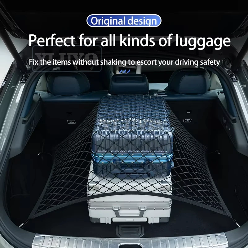 

Trunk Net Pocket for Volvo S60 Car Rear Trunk Net Nylon Double Grocery Rack Car Interior Modification Accessories