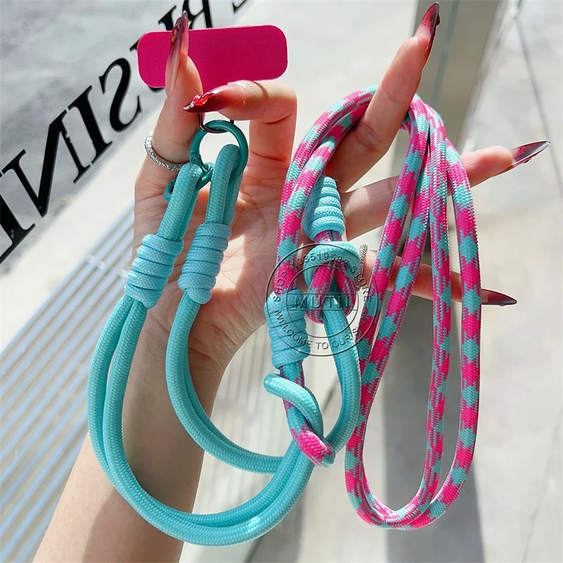 Colorful Knitted Phone Crossbody Strap