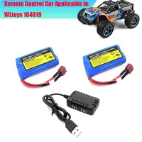 Hobby Hub RC Lipo Battery 2S 7.4V 2500mah 10C Max 10C for SCY-16101 16102 16103 16301 16302 1/16 RC Car Spare parts