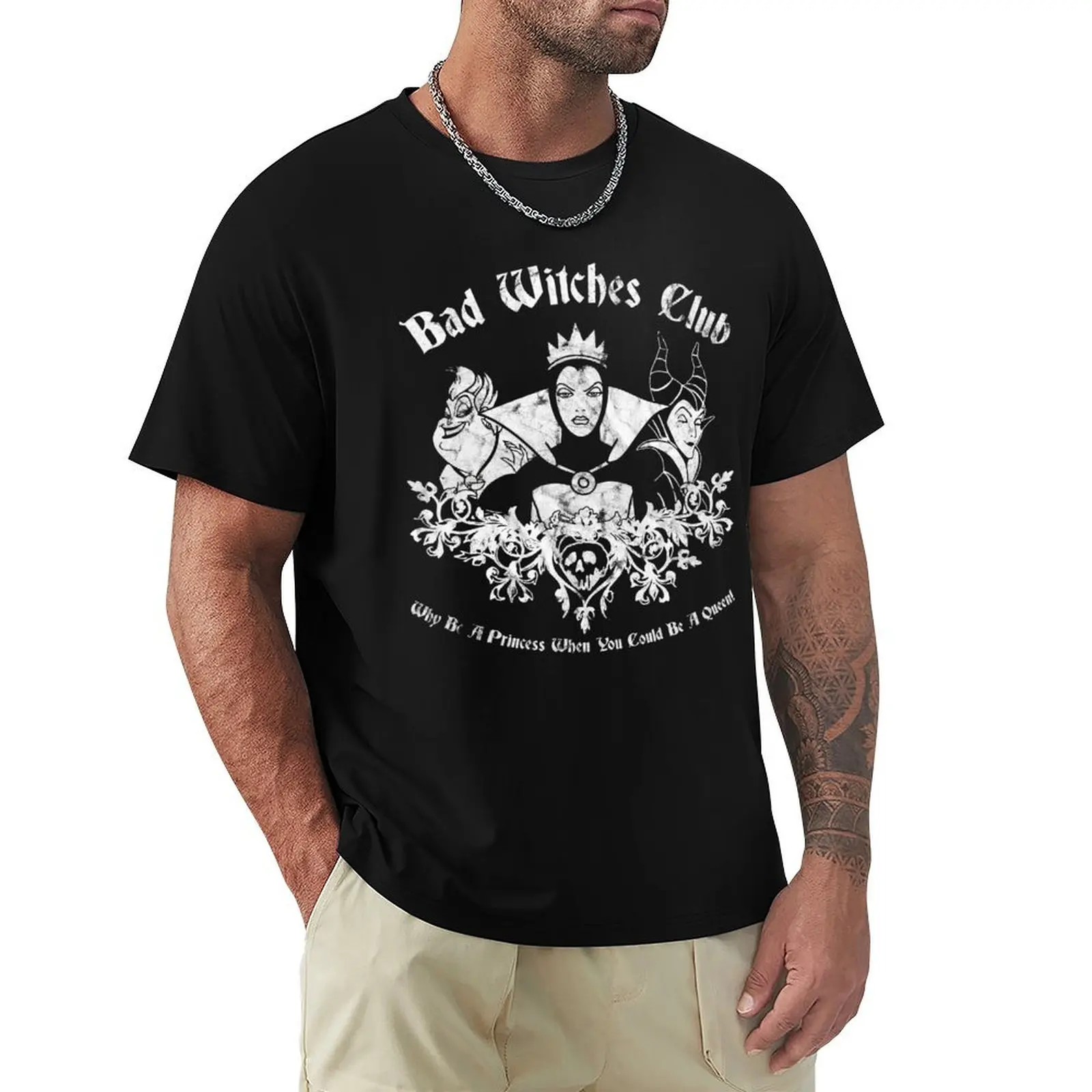

Halloween Bad Witches Club T-Shirt Work Wear Simple Tee Shirt