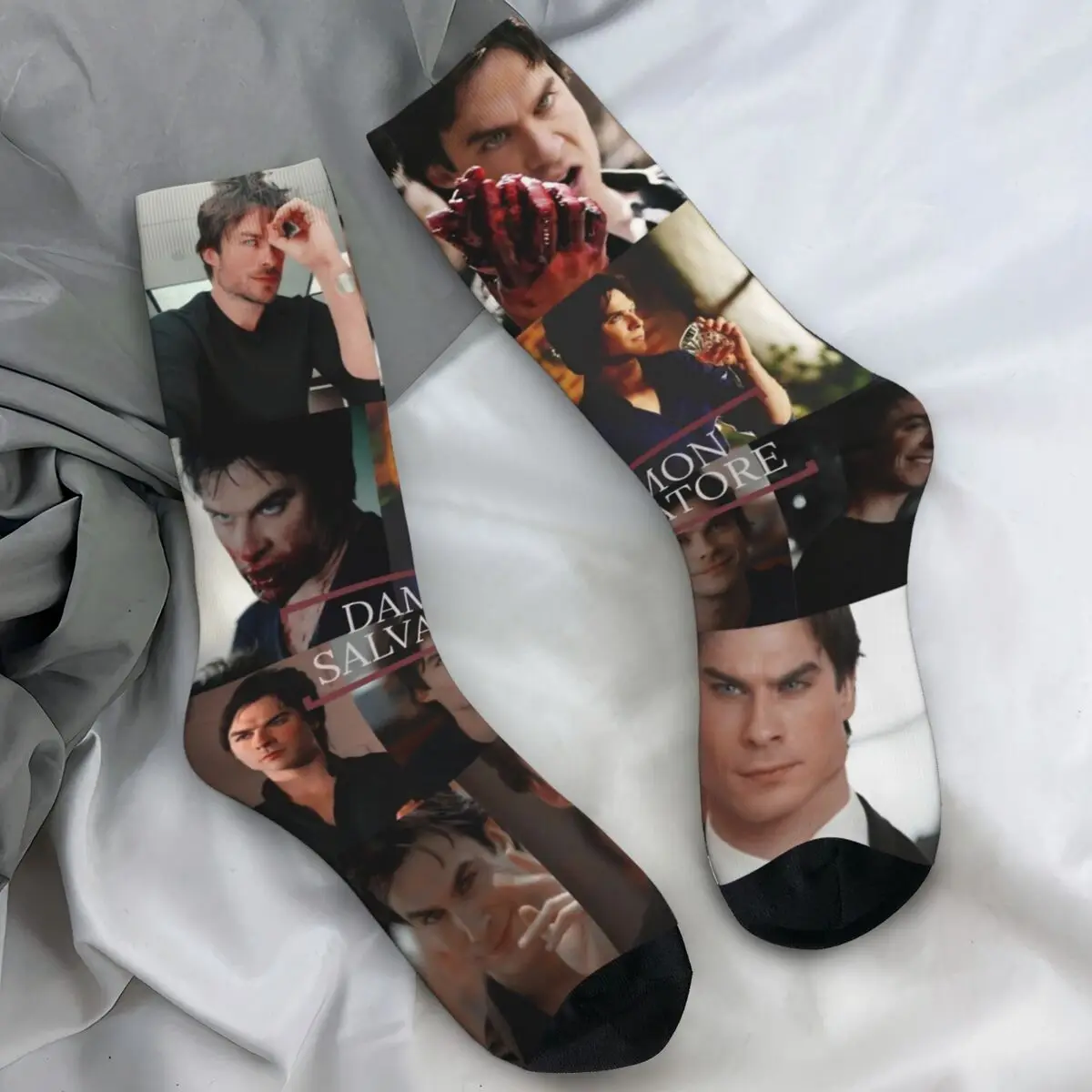 

Дневники вампира Дэймон Сальваторе, телесериал, чулки, носки для пар, мягкие современные носки, зимние уличные нескользящие носки, идея подарка