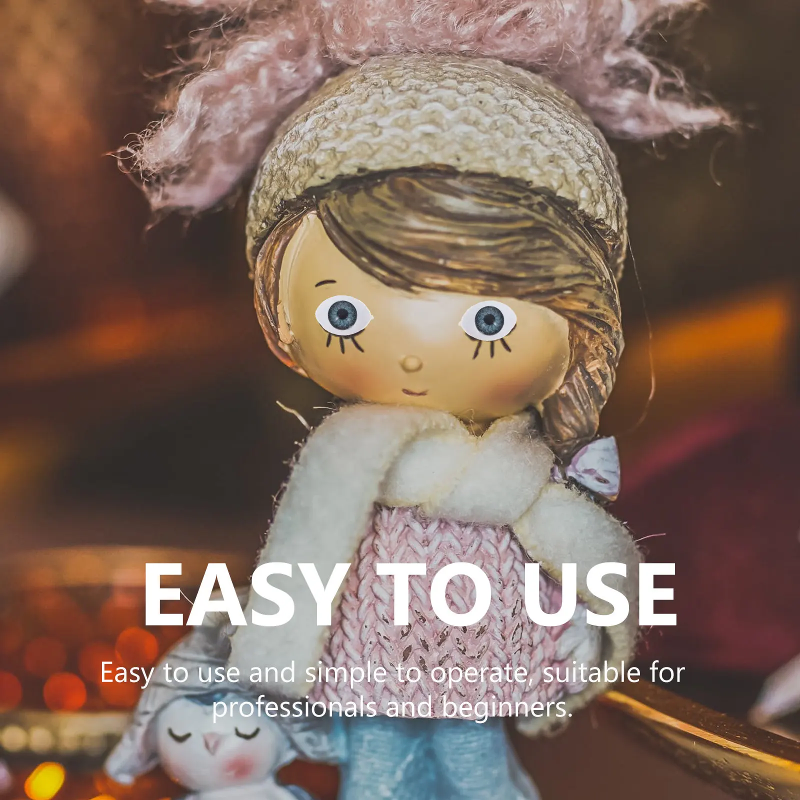 

60Pcs Cartoon DIY Resin Eyeballs Simulation Eyes Craft Making Kindergarten Supplies Accessories Eyeballs Simulation Eyes