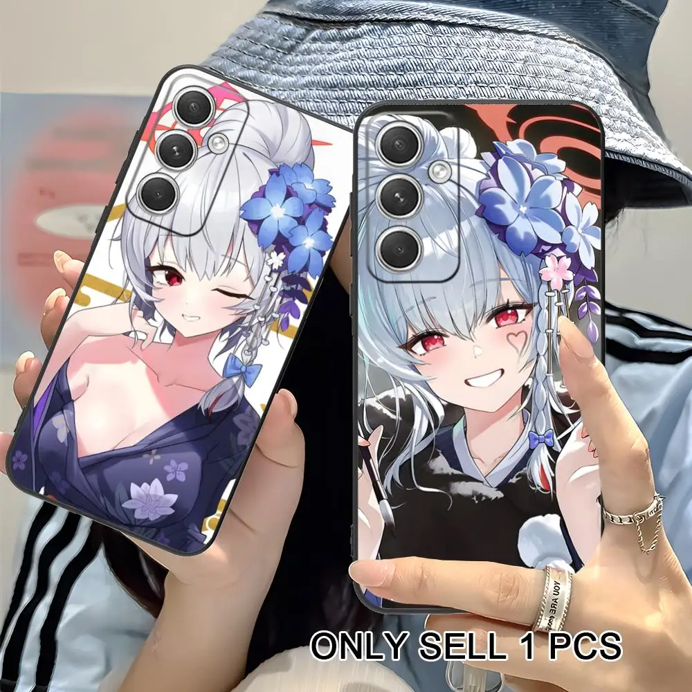 Blue Archive Haruna Phone Case for Samsung Galaxy S26 S25 S24 S23 S22 S21 S20 Note20 Plus FE Ultra Soft TPU Shockproof Cover