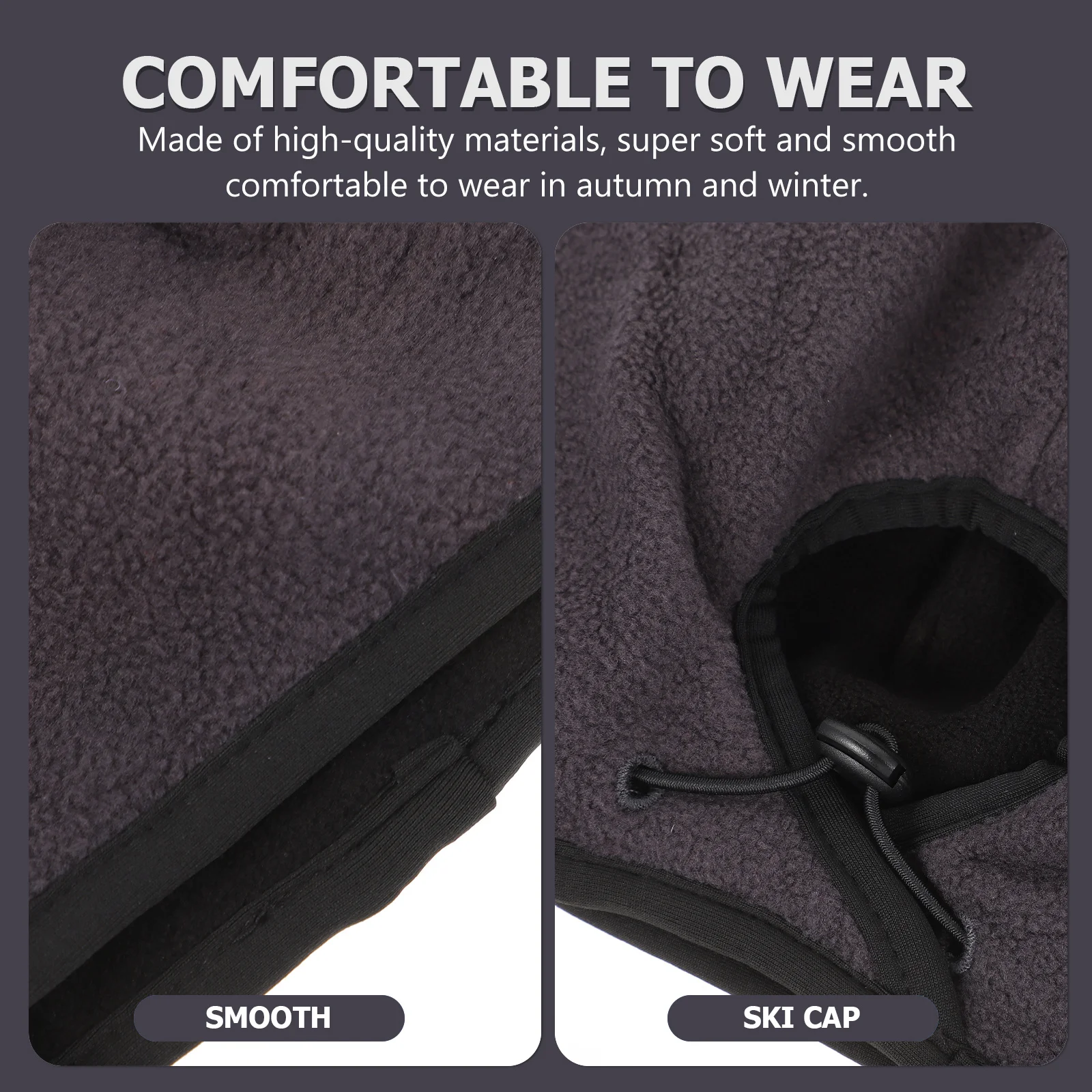 

1Pcs Fashion Fleece Hat Pure Color Warm Cap for Women Outdoor Sports Cycling Hiking Winter Horsetail Elastic Design