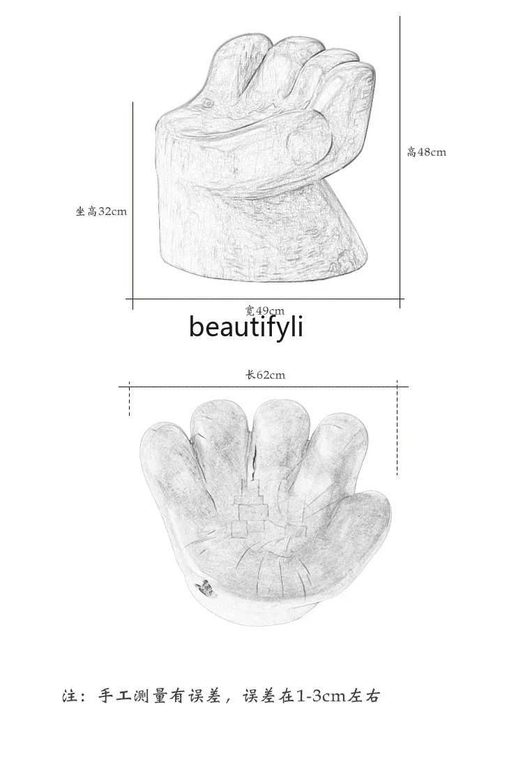 P178  Root Carving Stool Original Wood Tree Stump Homestay Living Room Decorations Solid Wood Shoe Changing Stool