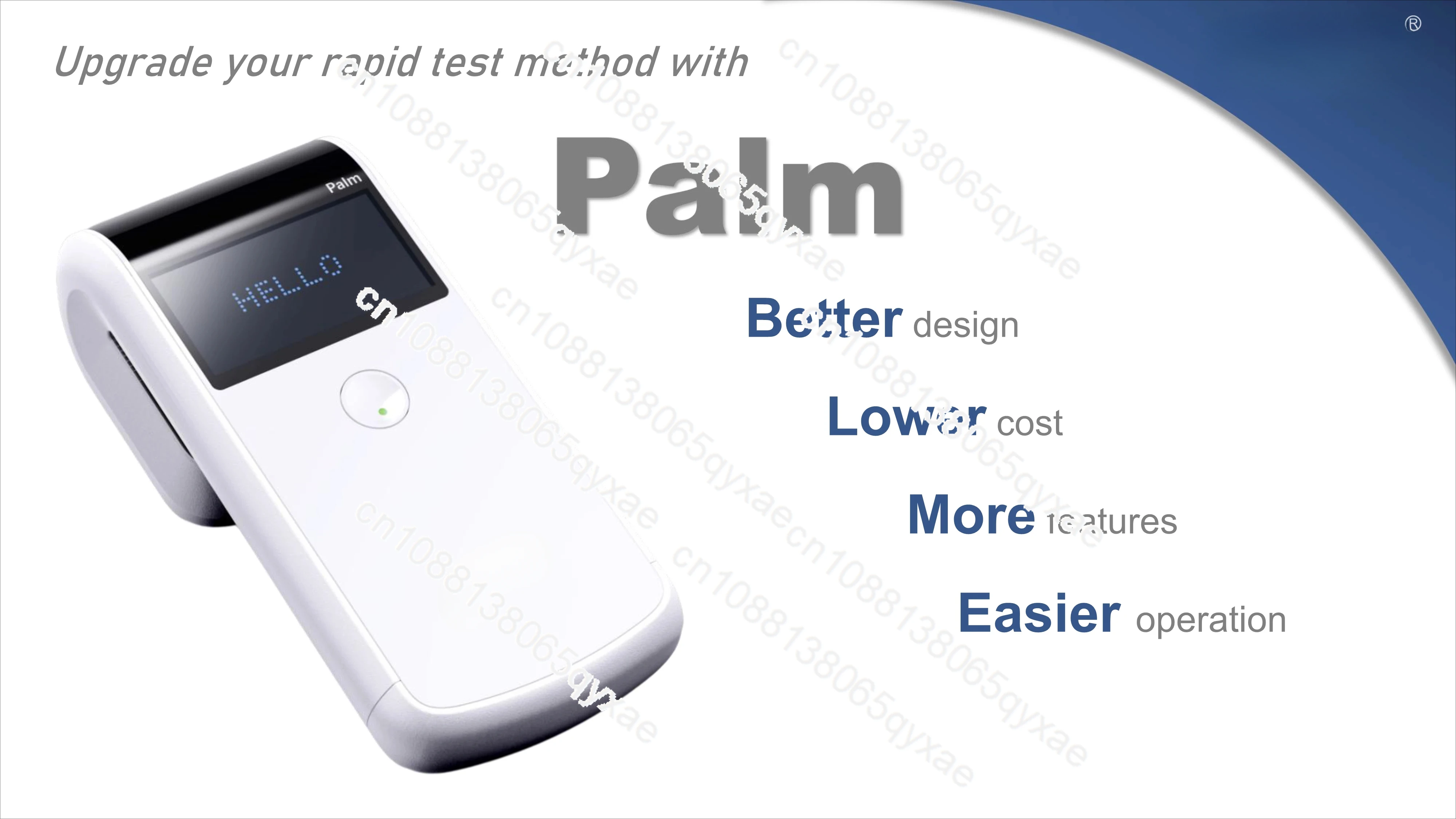 PalmF Test Kit (fluorescence Immunoassay) HbA1c, TSH, TT3, TT4, AMH, S100-B, HBP, CPR, PCT, D-Dimer, PGI-PGII Combo