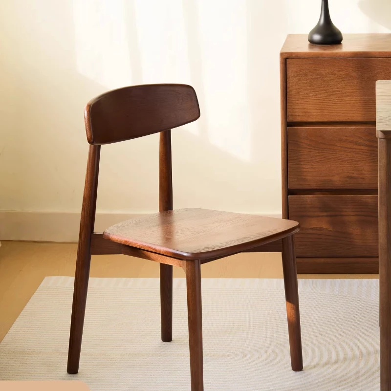 

Retro Taupe Dining Chair Wooden Rustic Nordic Comfortable Modern Kitchen Dining Chair Living Room Sillas Para Comedor Furniture