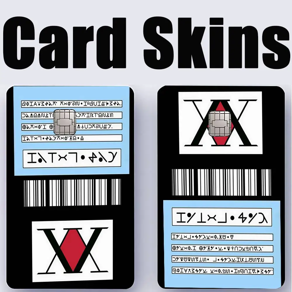 أنيمي هنتر X هنتر بطاقة الترخيص بطاقة ملصقات الكرتون الزخرفية الصغيرة رقاقة مقاومة للماء 4 قطعة بطاقة ملصق جديد المضادة للخدش