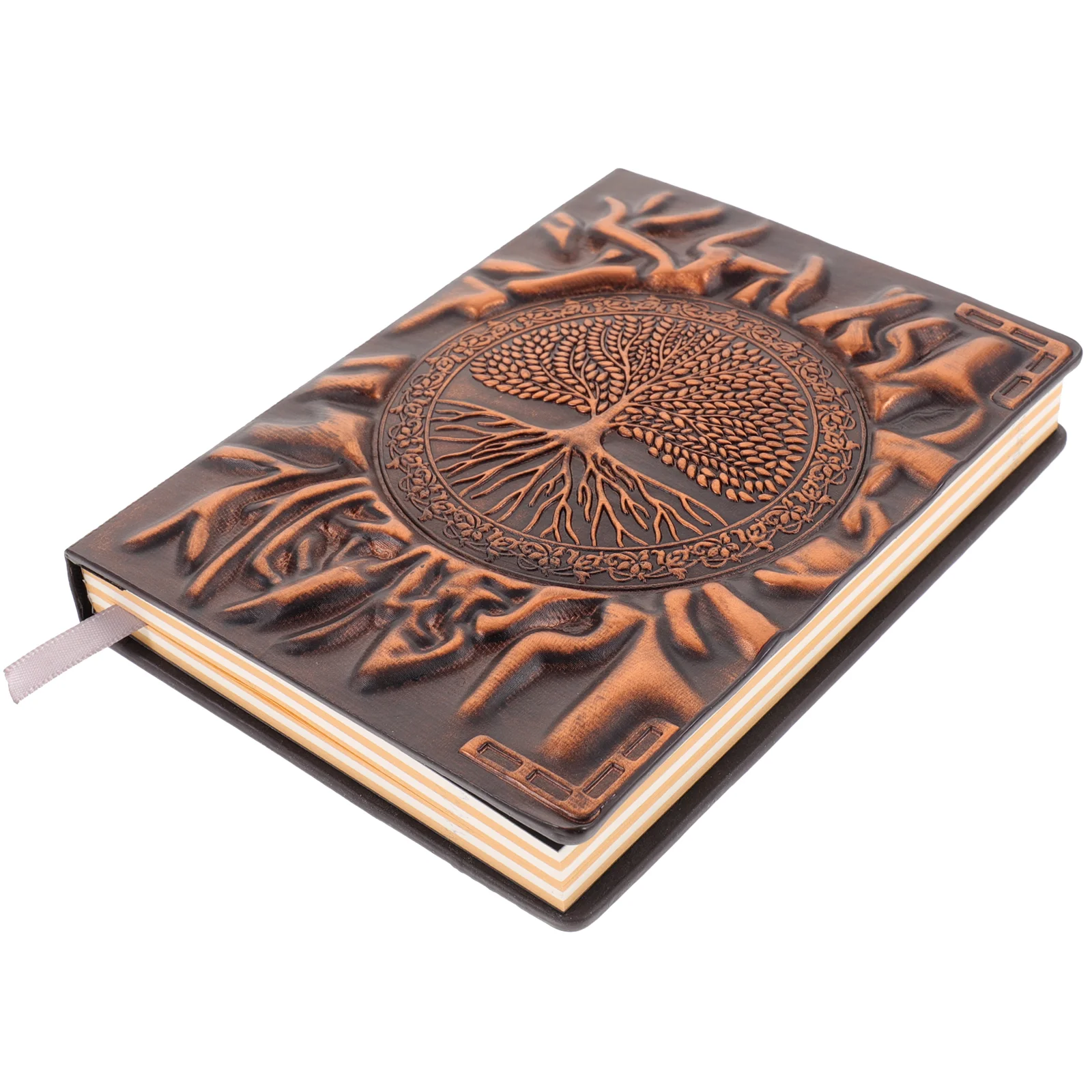 

Notebook Scrapbook Blank Vintage Decorative Sketchbook Pu Notepad Journal for Men Man Travel