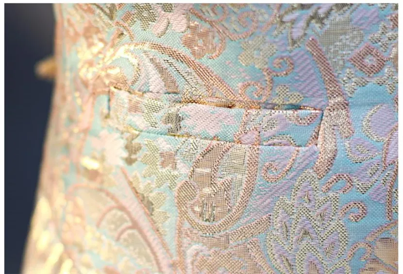 5-teiliges formelles Anzug-Set für Jungen, Jacquard-Weste, Shorts, Hochzeitsanzug, Kinder-Smoking für Klavierauftritte, A2174 – Detail 8