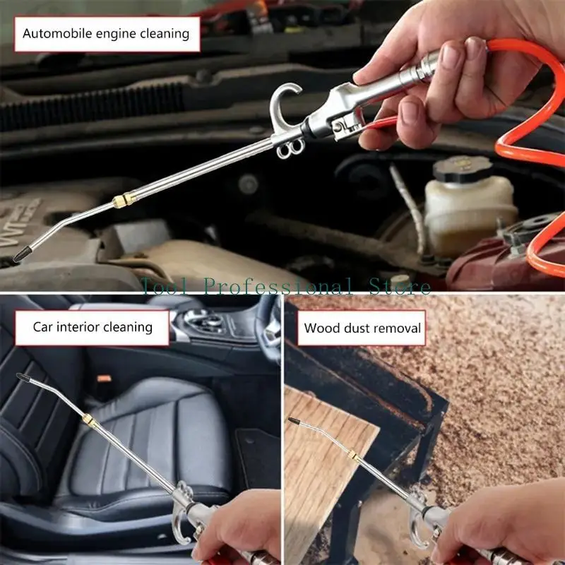 57QF Air Blow Dust Auto Cleaner Tool High Pressure Air Blow Guns Duster Cleaning Tool High Pressure Steel Dust Blowing Guns