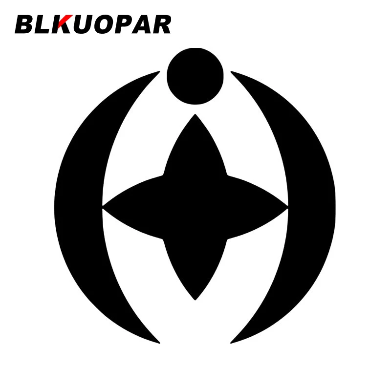 BLKUOPAR-pegatinas divertidas con símbolos creativos para coche, calcomanía troquelada para aire acondicionado, envoltura de vinilo para coche, protector solar creativo, gráficos impermeables