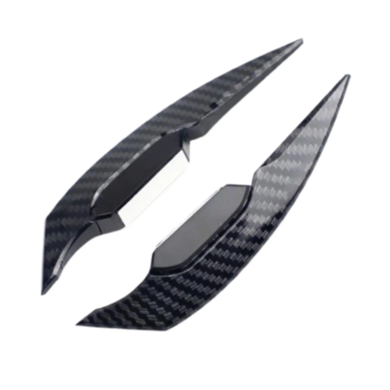 Compact Motorcycle Side Winglet Stickers Black PP Aerodynamic Decorative Strips for Mini Motorcycles