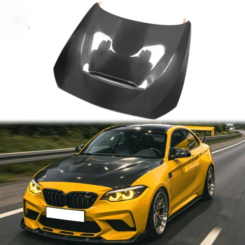 

Suitable for 2014-2021 BMW 2 Series F20 F22 F23 F87 M2 M2C M235i High Quality GTS Style Carbon Fiber Front Engine Hood Cover