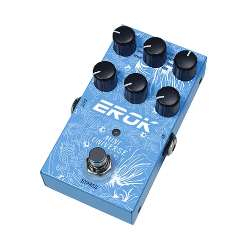 Imagen 2 del producto EROK-Pedal de reverberación Digital Mini Universe, 9 efectos de habitación, Shimmer, Lofi, Primavera, herramientas de Pedal de guitarra