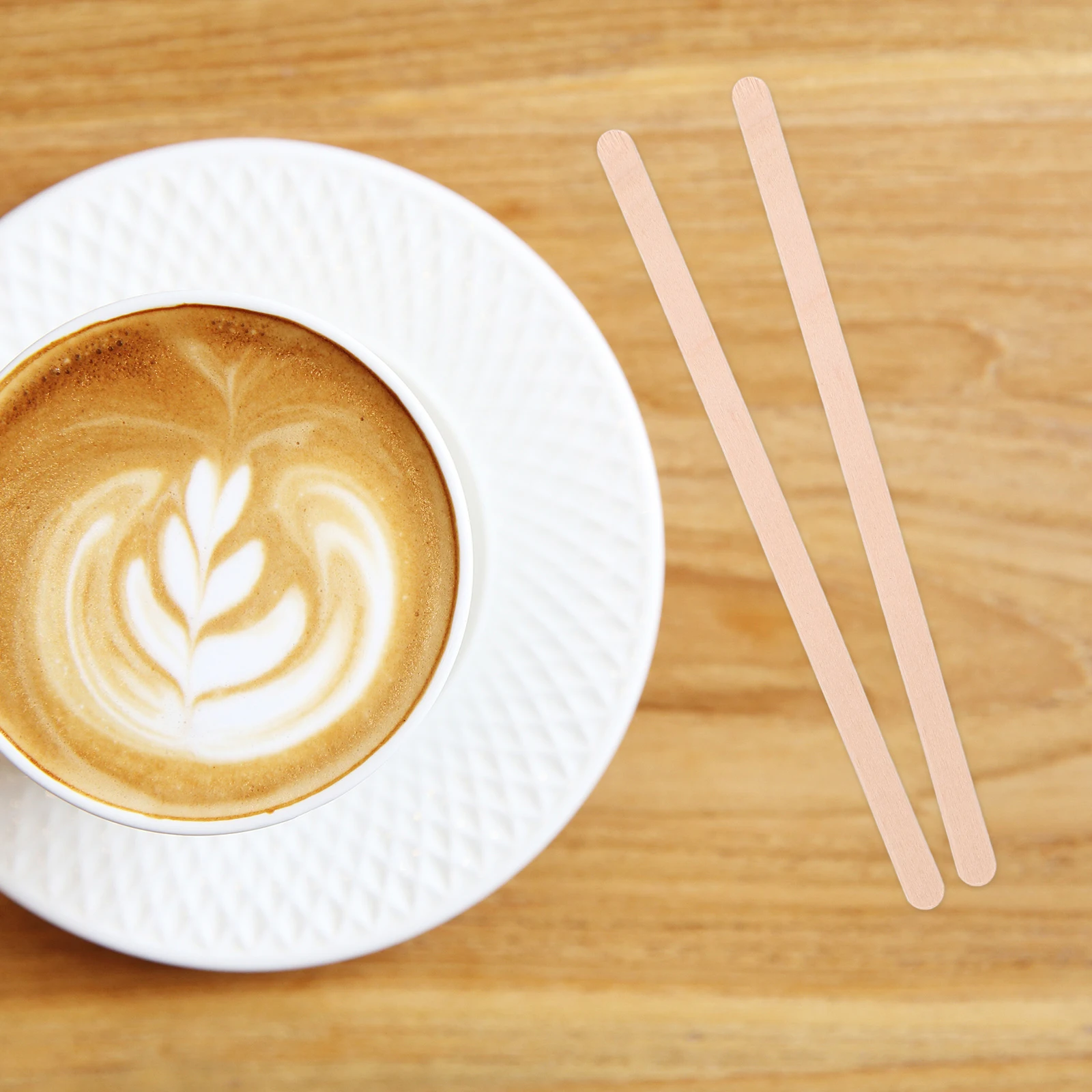 

500 шт. деревянные миксеры для кофе, прочные гладкие деревянные палочки для перемешивания напитков, кофейных напитков, деревянные мешалки, деревянная палочка для перемешивания
