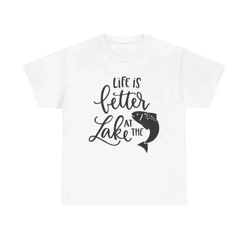 Life is Better at the Lake T Shirt fishing lake life outdoors nature summer