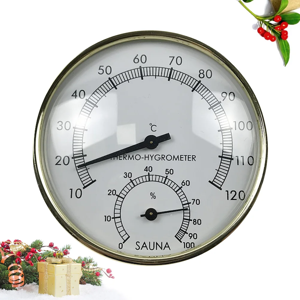 Mini Hygrometer Thermometer Hygrothermograph Golden Analog Humidity Temperature